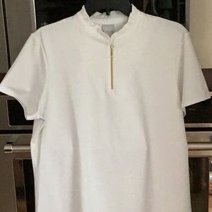 Chico’s Zenergy Top, ivory, Size 2